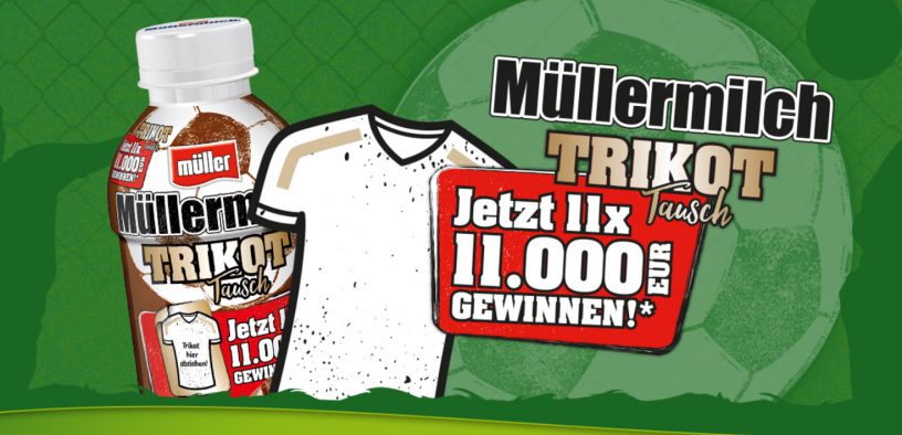 Müllermilch Trikot-Tausch Logo
