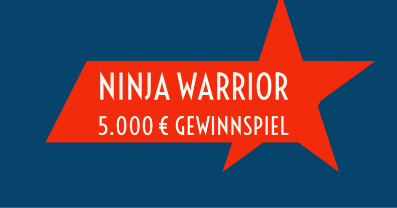 Ninja Warrior 5.000 Euro Gewinnspiel