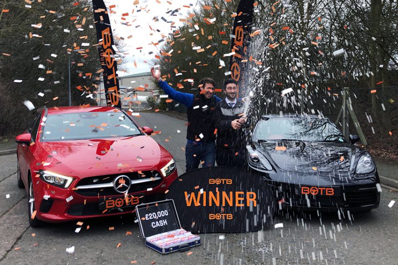 BOTB Gewinner Mercedes und Porsche Auto