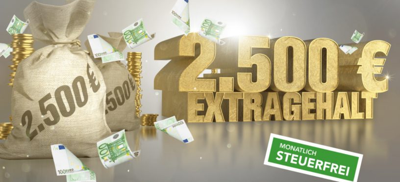 Gewinnarena 2.500€ Extra-Gehalt Logo 2019