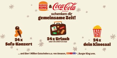 Burger King King-Box Gewinnspiel November 2021-Januar 2022