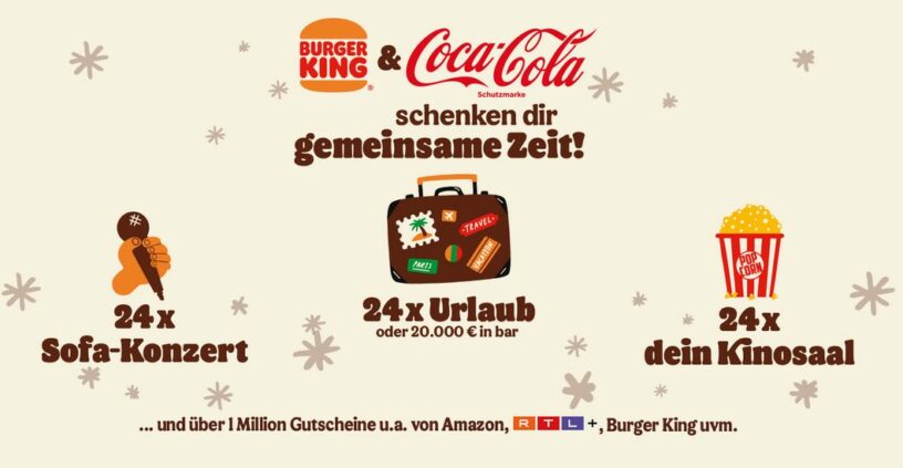 Burger King King-Box Gewinnspiel November 2021-Januar 2022