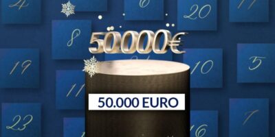 Screenshot Weihnachtsaktion 50.000 € GewinnArena